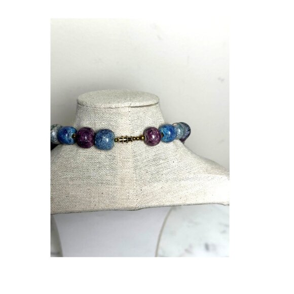 Assorted Natural Stone Necklace Jasper And Sodalite Positive Energy Jewelry 146g - Picture 4 of 5